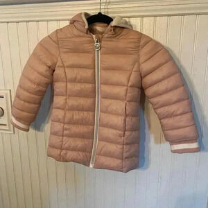 MICHAEL Michael Kors removable hooded puffer jacket for toddler